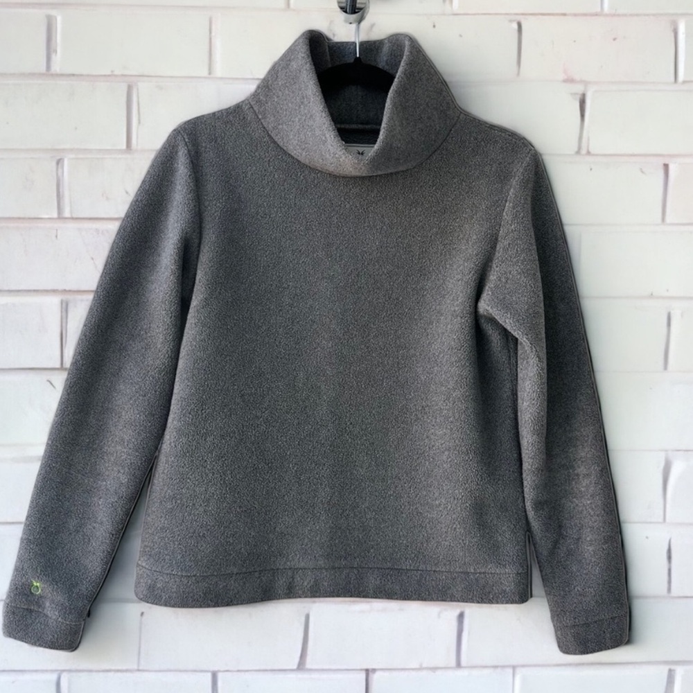 Dudley Stephens Park Slope Double Vello Fleece Heather Grey Made in USA Small